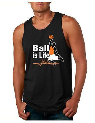 Basketball Ball Is Life Men's Jersey Tanktop - ALLNTRENDSHOP