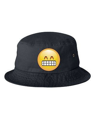 Satisfied Emoji Bucket Cap Hat - ALLNTRENDSHOP - 3