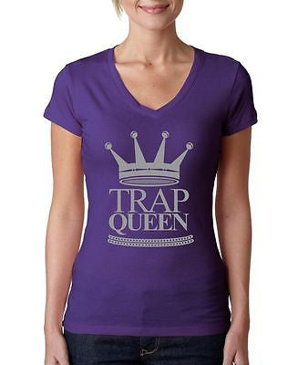 Trap Queen Fetty Wap Women's Sporty V Shirt - ALLNTRENDSHOP - 3