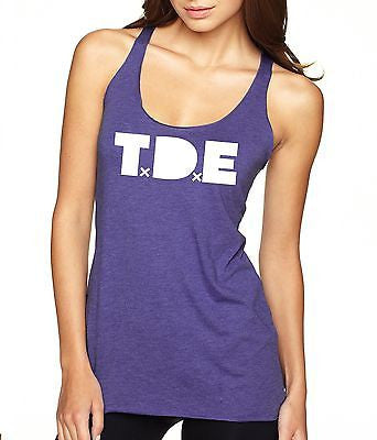 T.D.E Kendrick Lamar Curtains  Women's Triblend Tanktop - ALLNTRENDSHOP - 5
