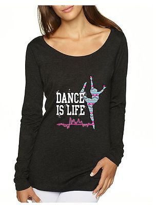 Dance Is Life Aztec Women's Long Sleeve Shirt - ALLNTRENDSHOP