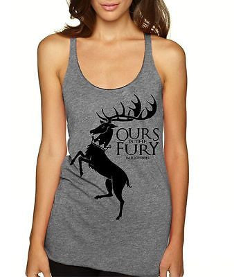 Ours Is The Fury Bararheon Game Of Thrones Women's Triblend Tanktop - ALLNTRENDSHOP - 4