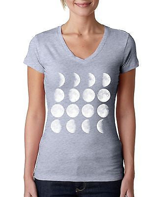 Moon Phase Women's Sporty V Shirt - ALLNTRENDSHOP - 2