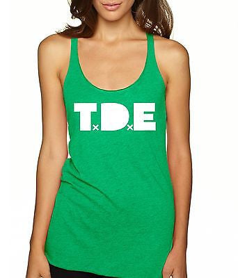 T.D.E Kendrick Lamar Curtains  Women's Triblend Tanktop - ALLNTRENDSHOP - 4