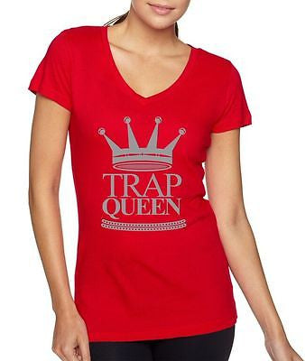 Trap Queen Fetty Wap Women's Sporty V Shirt - ALLNTRENDSHOP - 1
