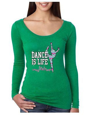 Dance Is Life Aztec Women's Long Sleeve Shirt - ALLNTRENDSHOP