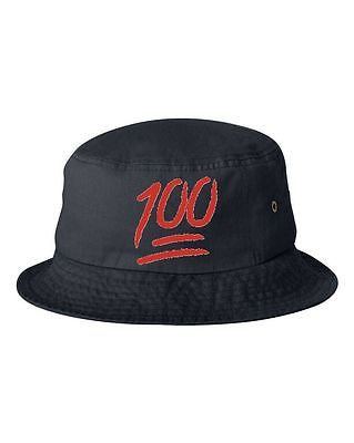 100 Emoji Bucket Cap Hat - ALLNTRENDSHOP