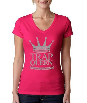 Trap Queen Fetty Wap Women's Sporty V Shirt - ALLNTRENDSHOP - 5