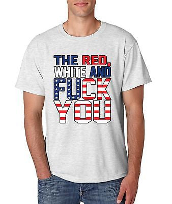 The Red White And F**k You 4th Of July Men's T-Shirt - ALLNTRENDSHOP - 3