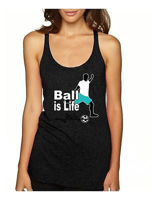 Soccer Ball Is Life Women's Triblend Racerback Tanktop - ALLNTRENDSHOP - 5