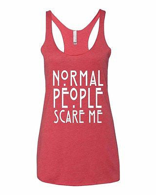 Normal People Scare Me Women's Triblend Tanktop - ALLNTRENDSHOP - 2