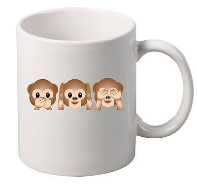 3 Monkey emoticon Mug - ALLNTRENDSHOP