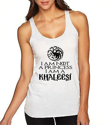 I Am Not A Princess I Am A Khaleesi Game Of Thrones Women's Triblend Tanktop - ALLNTRENDSHOP