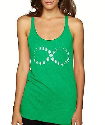 Infinity Moon Phases Women's Triblend Tanktop - ALLNTRENDSHOP - 3