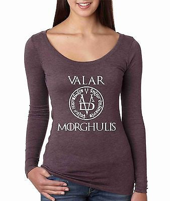 Valar Morghulis Game Of Thrones Women's Long Sleeve Shirt - ALLNTRENDSHOP - 3