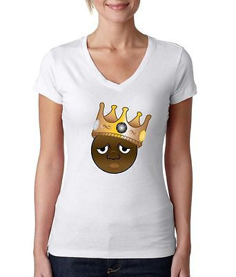 The Notorious B.I.G. Emoji Women's Sporty V shirt - ALLNTRENDSHOP - 1