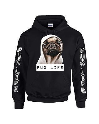 Pug Life  Unisex Sweatshirt Hoodie - ALLNTRENDSHOP