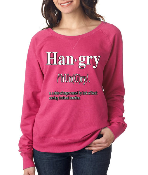 Hangry Women's long sleeve Pullover - ALLNTRENDSHOP