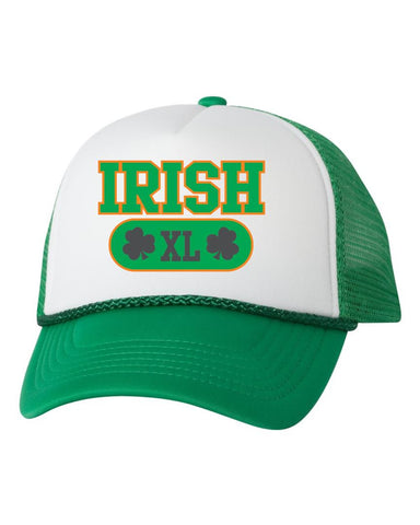 Irish XL shamrock dual color trucker hat - ALLNTRENDSHOP