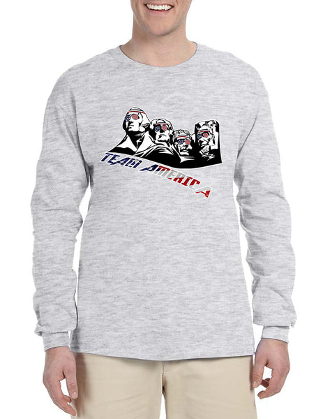 Men's Long Sleeve 4 Fathers American Team 4th Of July Shirt