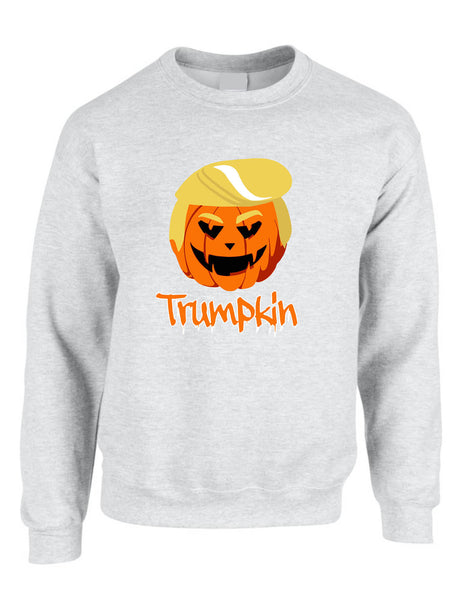 Adult Sweatshirt Trumpkin Trendy Halloween Trump Top Funny Pumpkin
