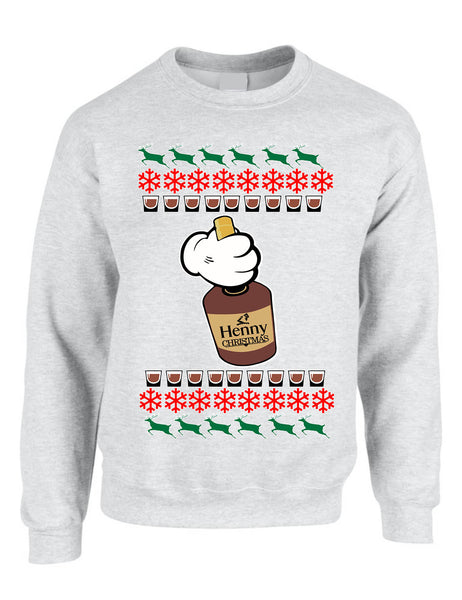 Adult Sweatshirt Henny Christmas Ugly Xmas Sweater Cozy Cute Gift