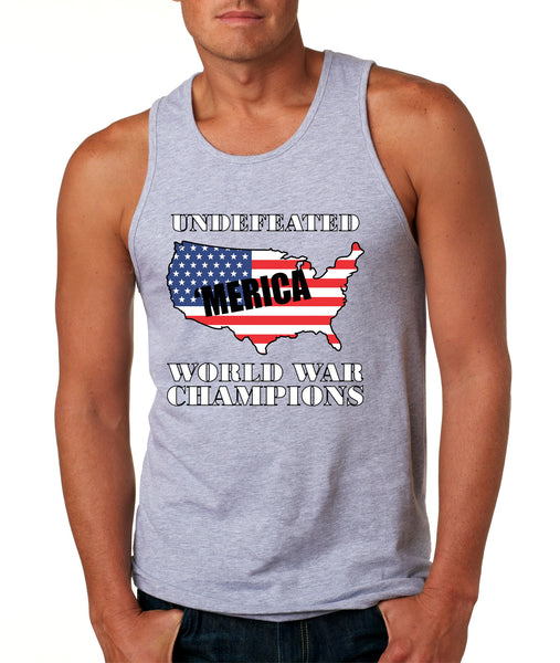 Men's Tank Top Undefeated World War Champions 4th Of July
