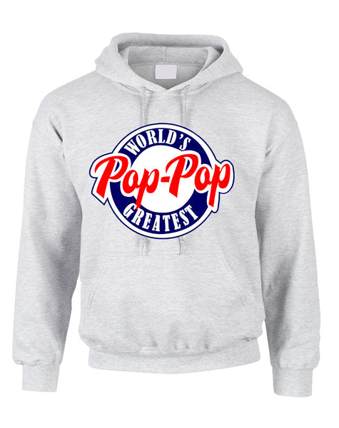 Men's Hoodie World's Greatest Pop Pop Love Family Top
