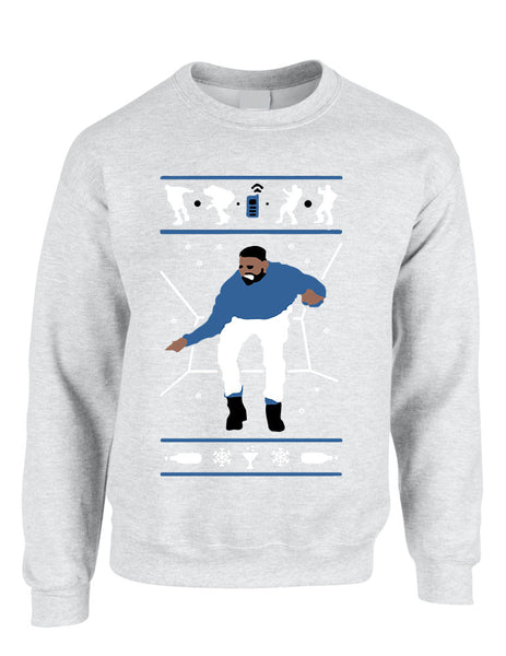 Adult Sweatshirt Hotline Bling Blue Ugly Xmas Gift Holiday Hotline Top - ALLNTRENDSHOP - 5