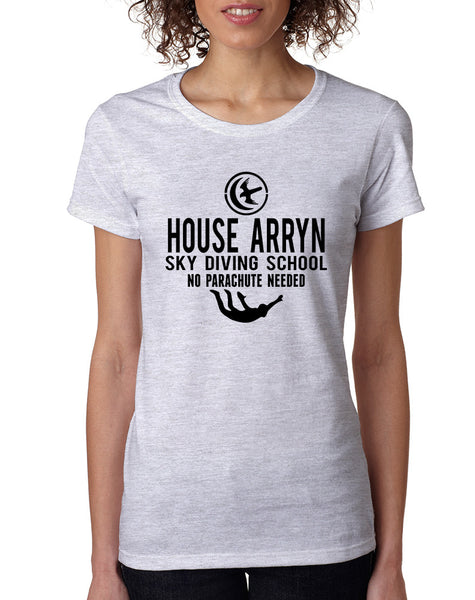 Women's T Shirt House Arryn Sky Diving School Trendy Tee