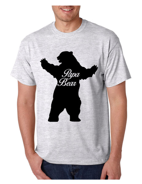 Men's T Shirt Papa Bear Family Shirt For Dad Xmas Cute Gift - ALLNTRENDSHOP - 5
