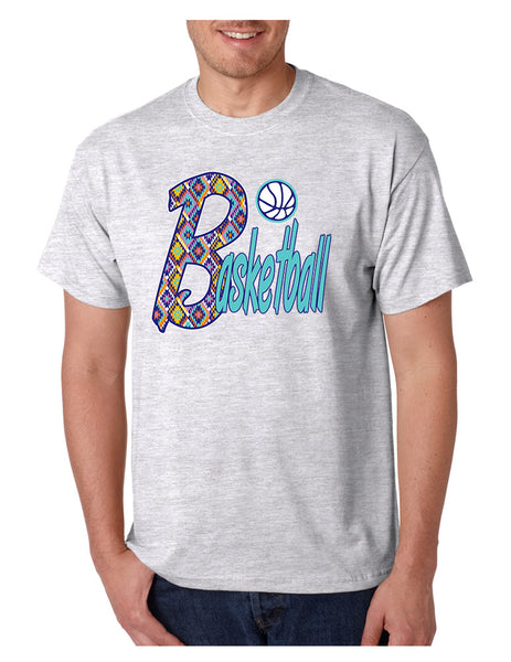 Men's T Shirt Basketball Aztec Love Sport Gym Top Fitness Tee