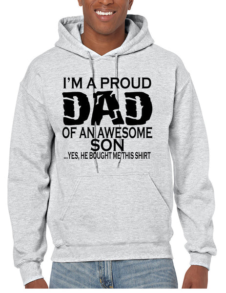 Men's Hoodie I'm A Proud Dad Of An Awesome Son Humor Top
