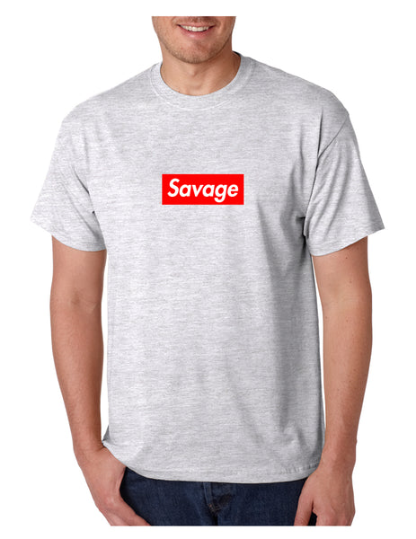 Men's T Shirt Savage Red Box Cool Popular Tshirt