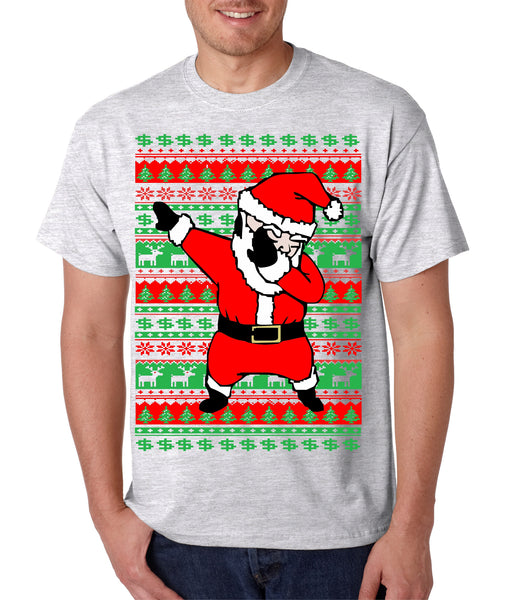 Men's T Shirt Dabbing Santa Ugly Christmas Cool Xmas Tee - ALLNTRENDSHOP - 8