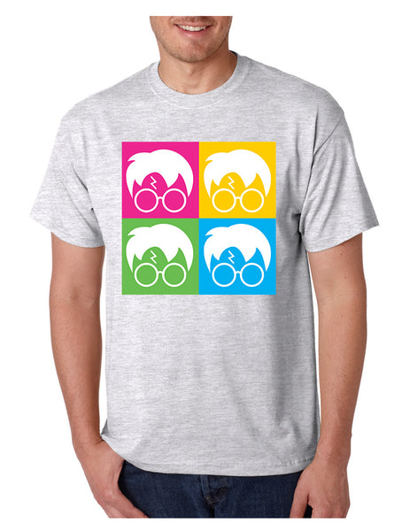 Men's T Shirt 4 Faces Harry Glasses Scar Cool Popular Tee Shirt - ALLNTRENDSHOP - 8