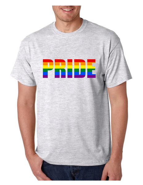 Men's T Shirt Pride Rainbow Colors Gay Love Parade Tee