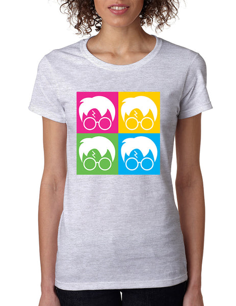 Women's T Shirt 4 Faces Harry Glasses Scar Cool Popular Shirt - ALLNTRENDSHOP - 1