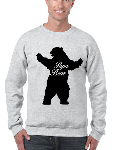 Men's Crewneck Papa Bear Family Top For Dad Father's Day Gift - ALLNTRENDSHOP - 2