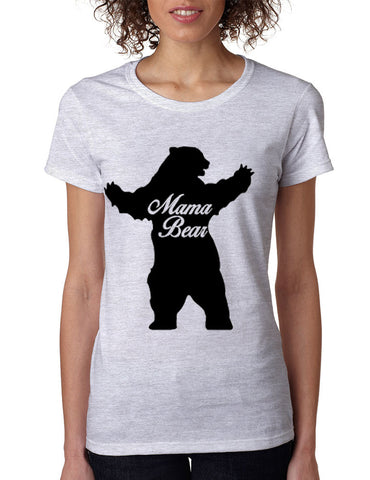 Women's T Shirt Mama Bear Family Top For Mom Xmas Cute Gift - ALLNTRENDSHOP - 1
