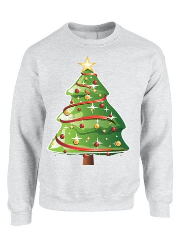 Adult Sweatshirt Christmas Tree Cool Ugly Xmas Trendy Present