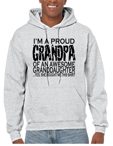 Men's Hoodie I'm A Proud Grandpa Granddaughter Funny Love Gift