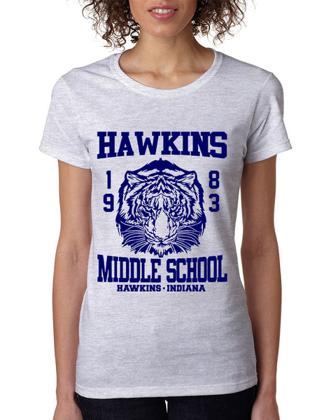 Women's T Shirt Hawkins Middle School 1983 - ALLNTRENDSHOP - 6