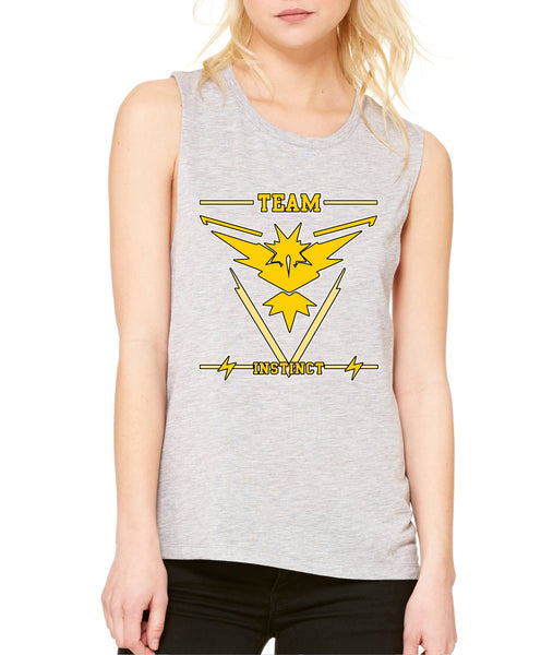 Women's Flowy Muscle Top Team Instinct Yellow Team Top - ALLNTRENDSHOP - 5