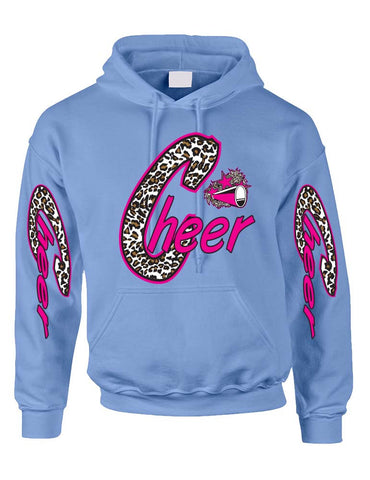 Cheer White Leopard women's Hoodies - ALLNTRENDSHOP