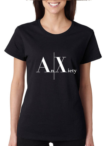 Women's T Shirt Anxiety An Xiety Shirt Trendy Tee Popular Yoga Top