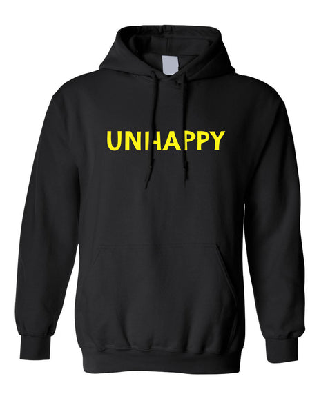 Adult Hoodie Unhappy Trendy Top Cool Sarcastic Funny Gift