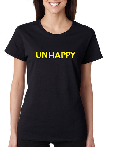 Women's T Shirt Unhappy Trendy Sarcastic Shirt Funny Gift