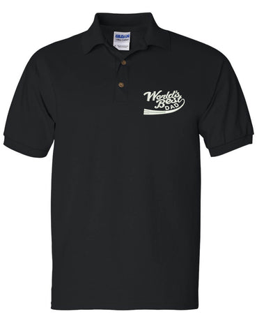Men's Polo T Shirt World Best Dad Embroidered Father's Day Daddy Gift