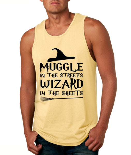 Men's Tank Top Muggle In The Streets Wizard In The Sheets Cool Top - ALLNTRENDSHOP - 3